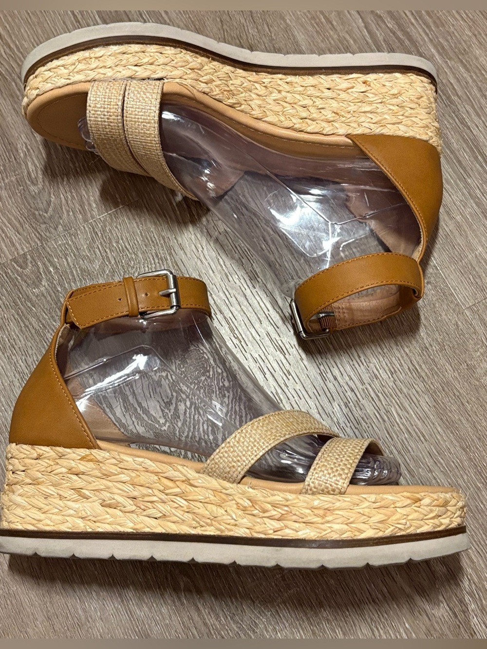DV Dolce Vita Breanne  Sz 7.5 Espadrille Platform Ankle Strap Sandals Boho - Picture 5 of 9